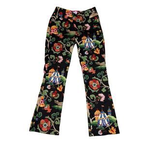 B The Collection Circus Monkey Alligator Elephant Pants Womens Size 8